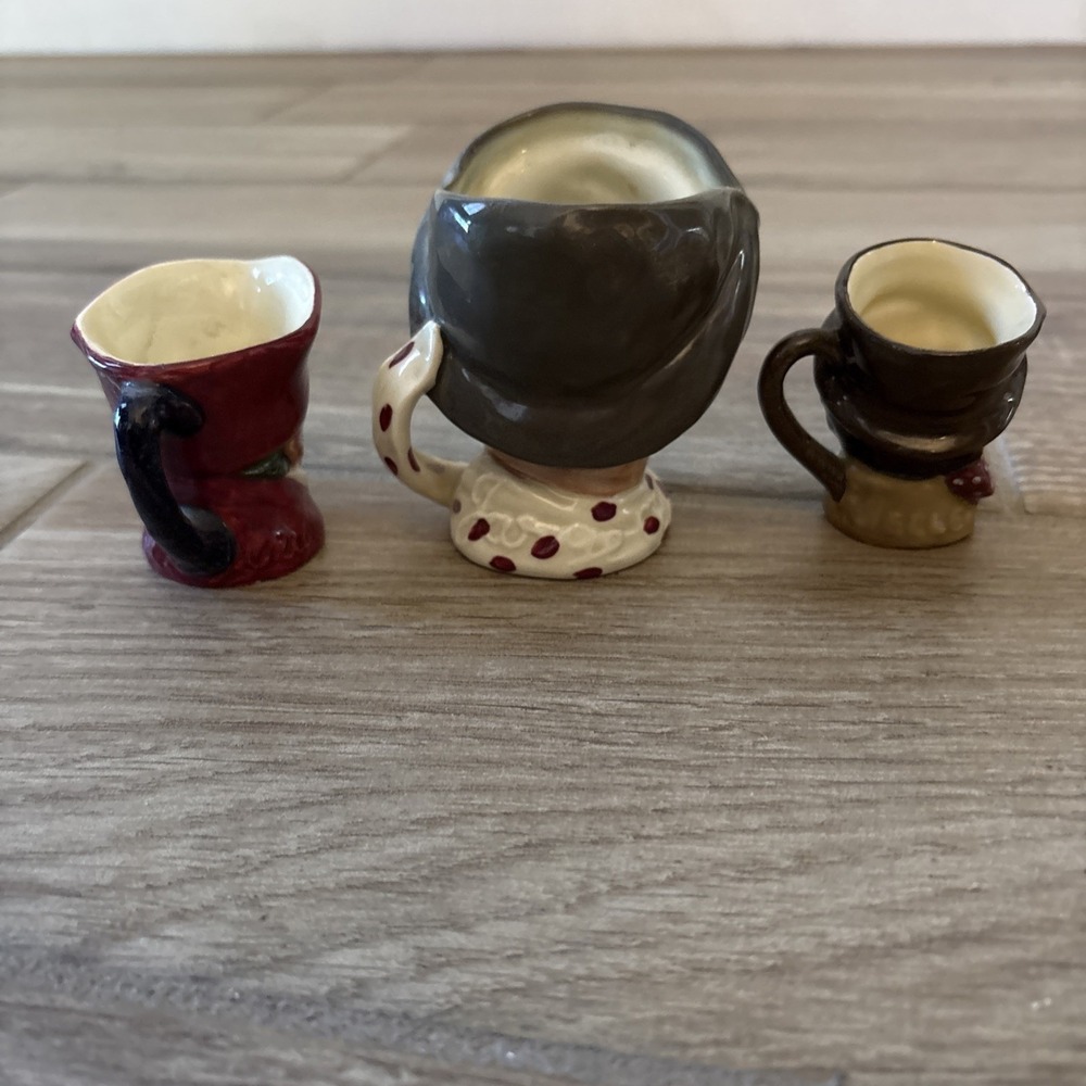 3 Miniature Toby Mugs- Sandland England - Lancaster, Hand Painted - Picture 6 of 11